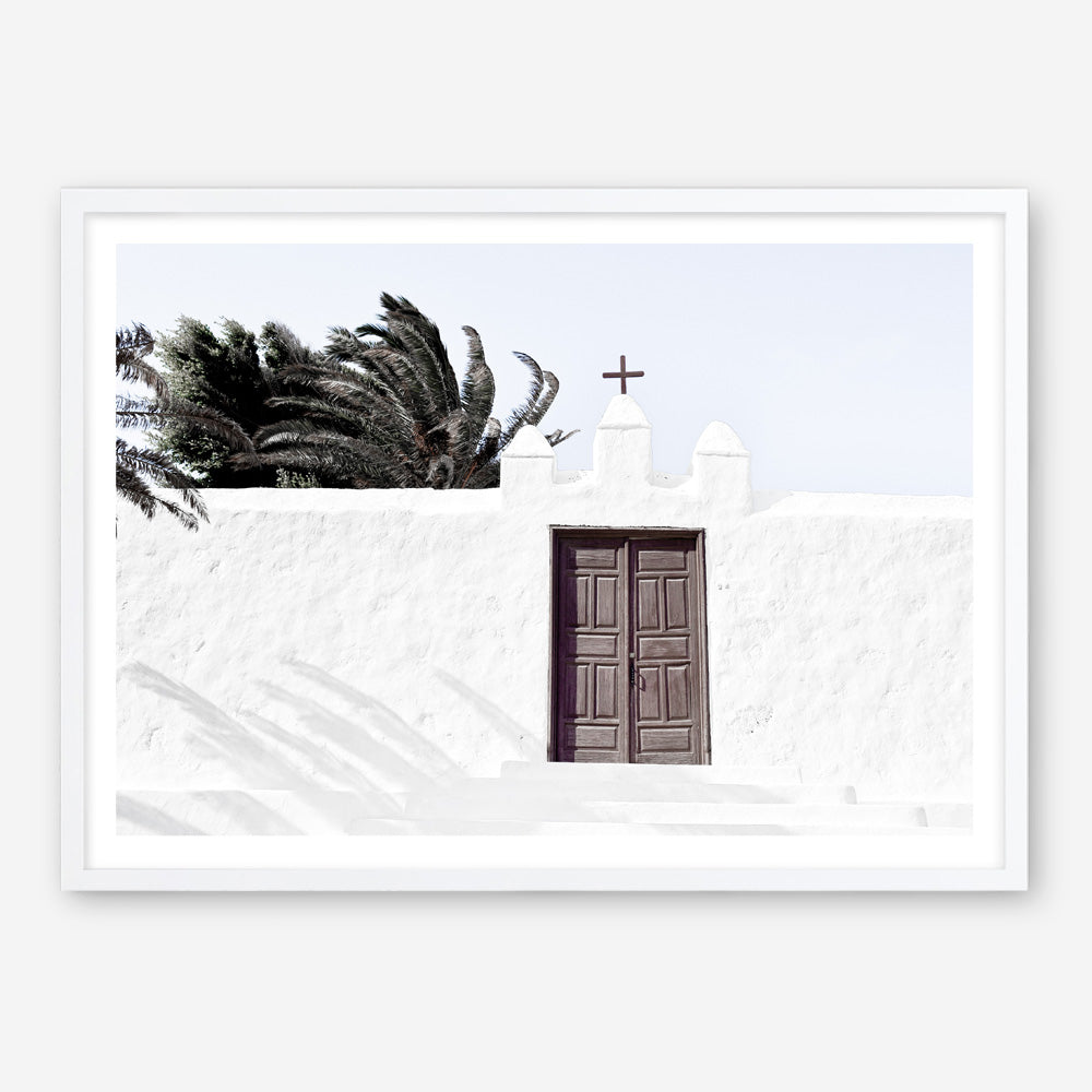 Shop White Spanish Church Photo Art Print a photography wall art print from The Print Emporium wall artwork collection - Buy Australian made fine art poster and framed prints for the home and your interior decor room, TPE-1242-AP