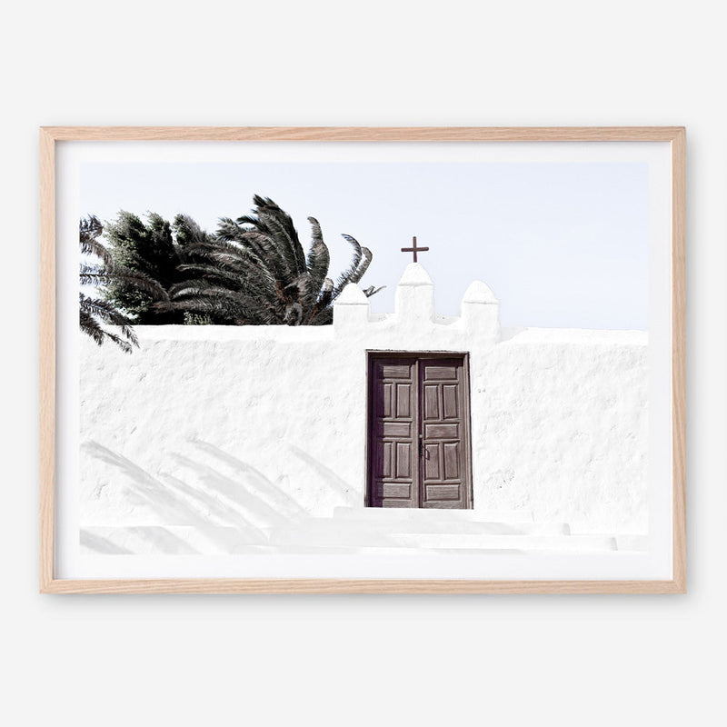 Shop White Spanish Church Photo Art Print a photography wall art print from The Print Emporium wall artwork collection - Buy Australian made fine art poster and framed prints for the home and your interior decor room, TPE-1242-AP