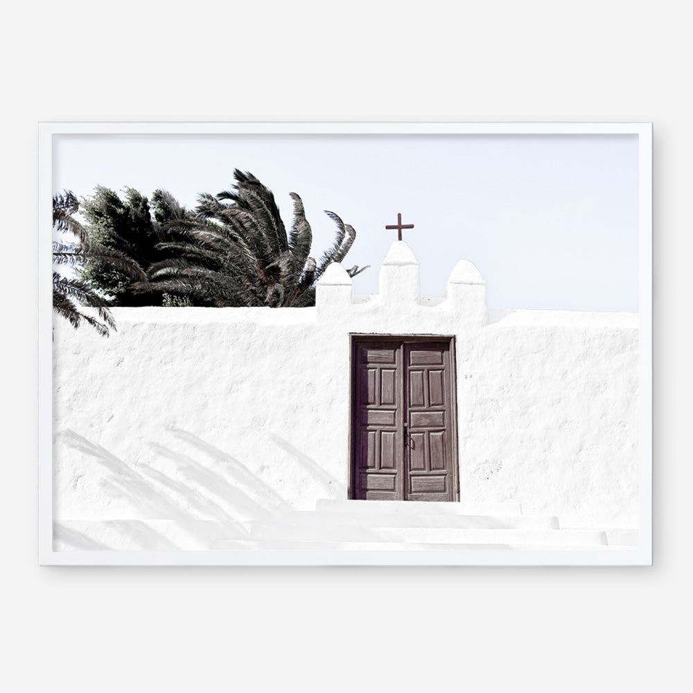 Shop White Spanish Church Photo Art Print a photography wall art print from The Print Emporium wall artwork collection - Buy Australian made fine art poster and framed prints for the home and your interior decor room, TPE-1242-AP