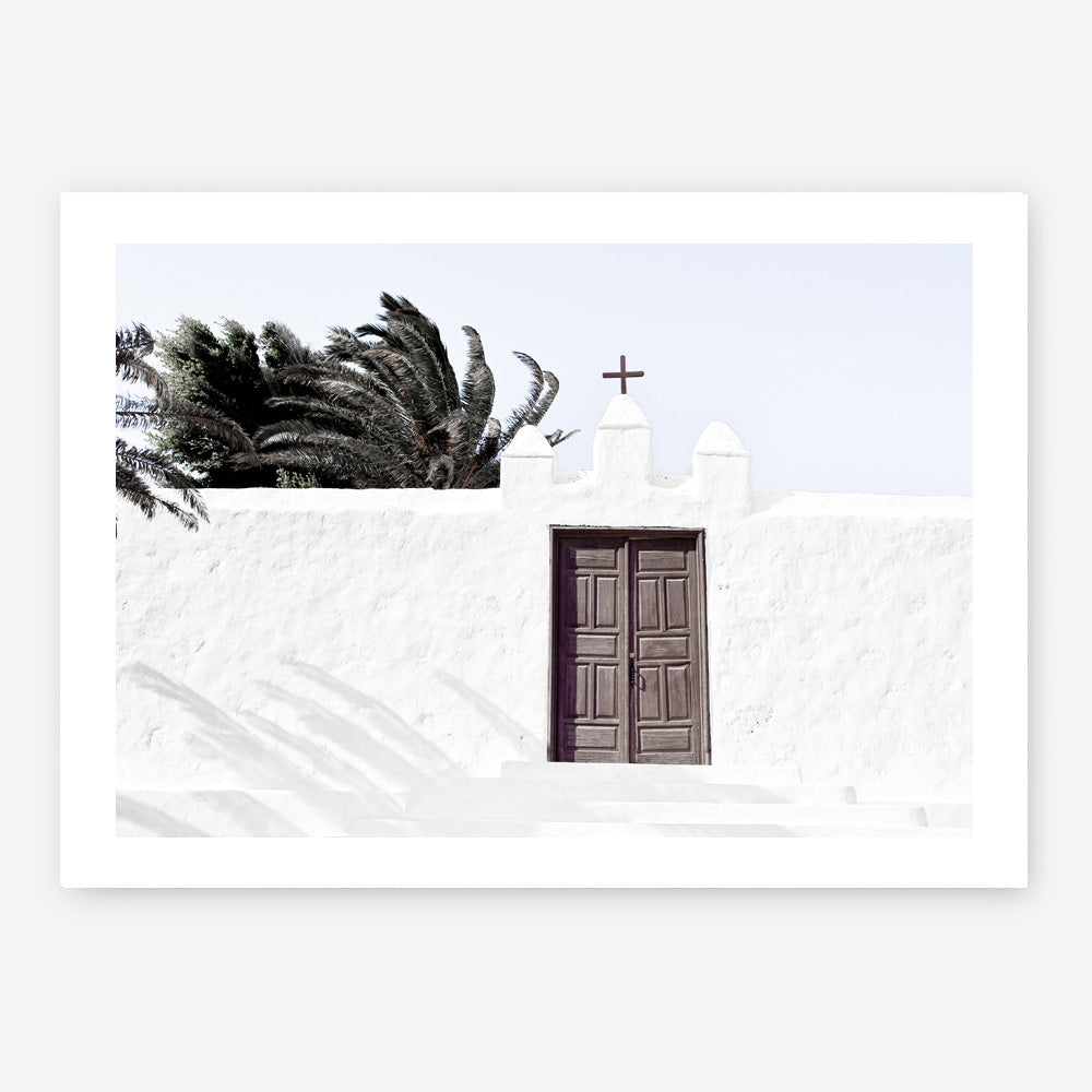 Shop White Spanish Church Photo Art Print a photography wall art print from The Print Emporium wall artwork collection - Buy Australian made fine art poster and framed prints for the home and your interior decor room, TPE-1242-AP