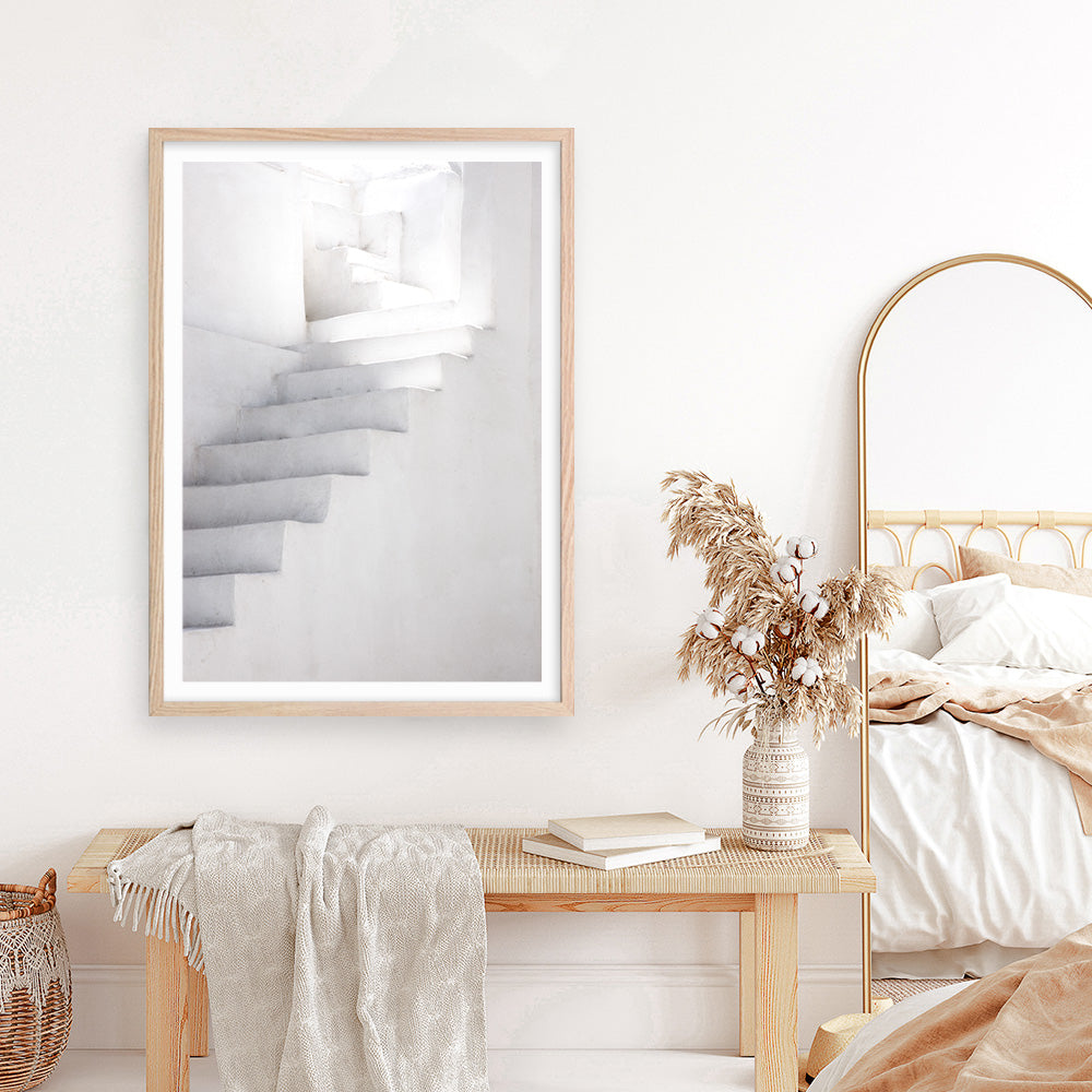 Shop White Steps II Photo Art Print a photography wall art print from The Print Emporium wall artwork collection - Buy Australian made fine art poster and framed prints for the home and your interior decor room, TPE-850-AP