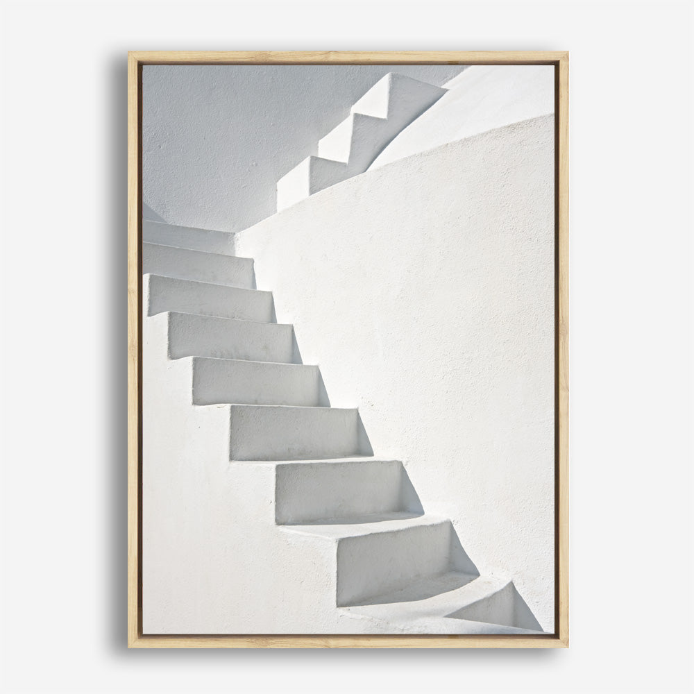 Shop White Steps Photo Canvas Print a photography framed stretched canvas print from The Print Emporium wall artwork collection - Buy Australian made prints for the home and your interior decor space, TPE-811-CA-35X46-NF
