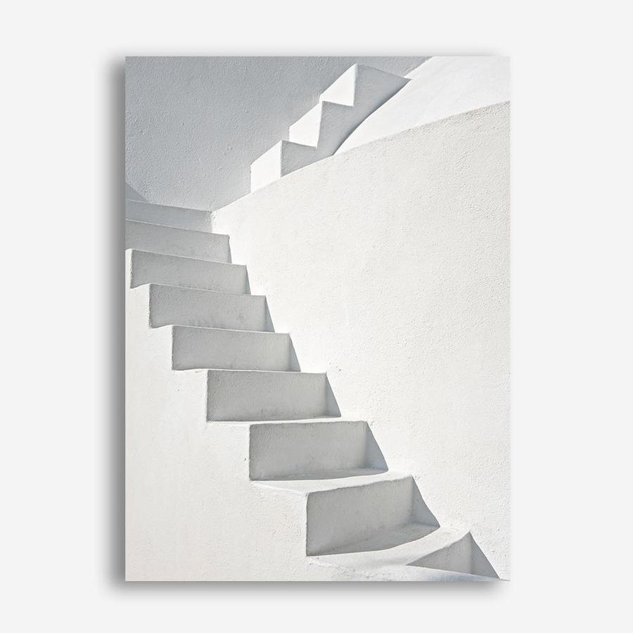 Shop White Steps Photo Canvas Print a photography framed stretched canvas print from The Print Emporium wall artwork collection - Buy Australian made prints for the home and your interior decor space, TPE-811-CA-35X46-NF