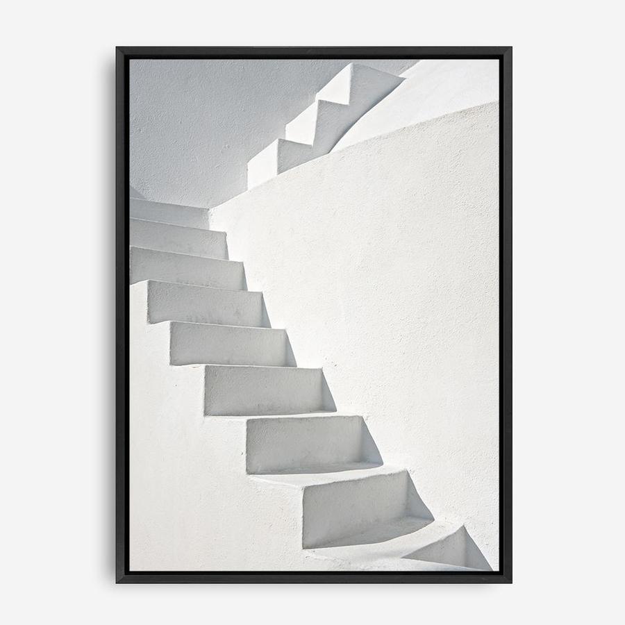 Shop White Steps Photo Canvas Print a photography framed stretched canvas print from The Print Emporium wall artwork collection - Buy Australian made prints for the home and your interior decor space, TPE-811-CA-35X46-NF