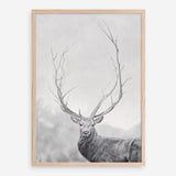 Shop Winter Elk Art Print a Nordic style winter deer themed painted wall art print from The Print Emporium wall artwork collection - Buy Australian made fine art painting style poster and framed prints for the home and your interior decor room, TPE-189-AP