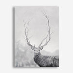 Shop Winter Elk Canvas Print a Hamptons style themed painted framed canvas wall art print from The Print Emporium artwork collection - Buy Australian made fine art painting style stretched canvas prints for the home and your interior decor space, TPE-189-CA-35X46-NF