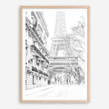 Shop Winter In Paris B&W Photo Art Print an Eiffel Tower France themed photography wall art print from The Print Emporium wall artwork collection - Buy Australian made fine art poster and framed prints for the home and your interior decor room, TPE-608-AP