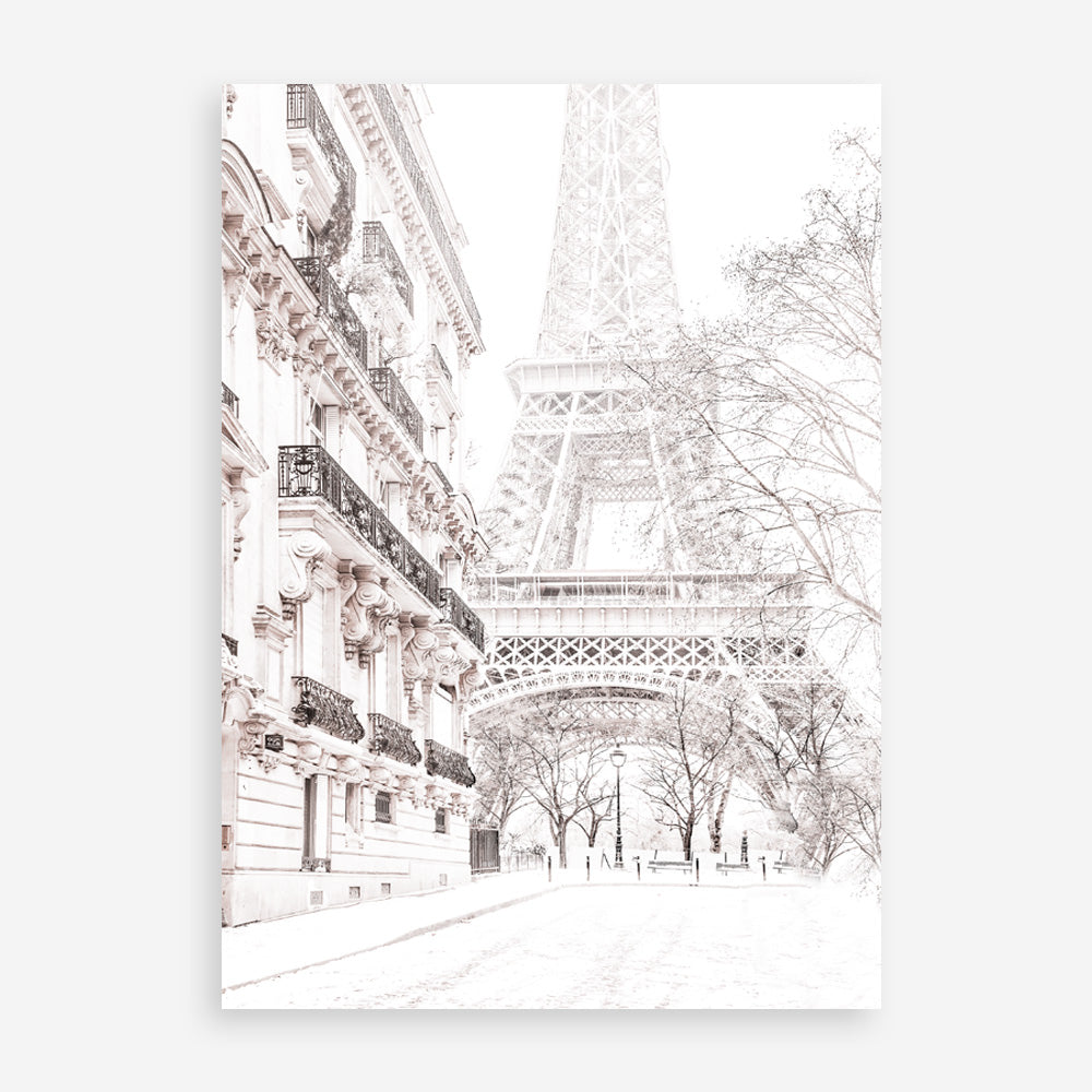 Shop Winter In Paris Photo Art Print an Eiffel Tower France themed photography wall art print from The Print Emporium wall artwork collection - Buy Australian made fine art poster and framed prints for the home and your interior decor room, TPE-607-AP