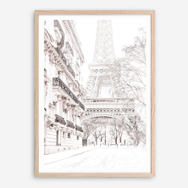 Shop Winter In Paris Photo Art Print an Eiffel Tower France themed photography wall art print from The Print Emporium wall artwork collection - Buy Australian made fine art poster and framed prints for the home and your interior decor room, TPE-607-AP