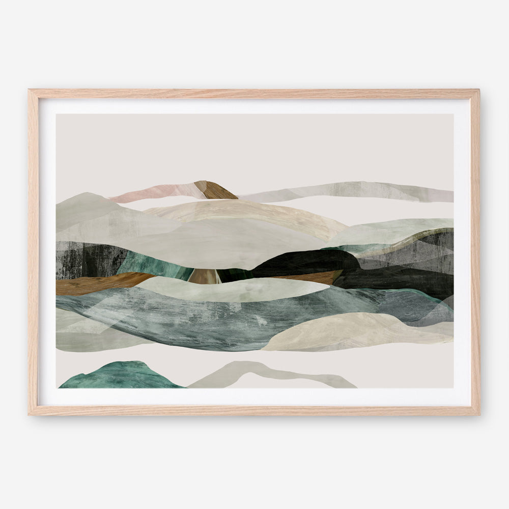 Shop Winter In The Mountains Art Print a painted abstract themed wall art print from The Print Emporium wall artwork collection - Buy Australian made fine art painting style poster and framed prints for the home and your interior decor room, TPE-PC-PI393-AP