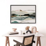 Shop Winter In The Mountains Art Print a painted abstract themed wall art print from The Print Emporium wall artwork collection - Buy Australian made fine art painting style poster and framed prints for the home and your interior decor room, TPE-PC-PI393-AP