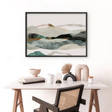 Shop Winter In The Mountains Art Print a painted abstract themed wall art print from The Print Emporium wall artwork collection - Buy Australian made fine art painting style poster and framed prints for the home and your interior decor room, TPE-PC-PI393-AP