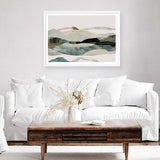 Shop Winter In The Mountains Art Print a painted abstract themed wall art print from The Print Emporium wall artwork collection - Buy Australian made fine art painting style poster and framed prints for the home and your interior decor room, TPE-PC-PI393-AP