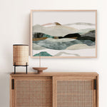 Shop Winter In The Mountains Art Print a painted abstract themed wall art print from The Print Emporium wall artwork collection - Buy Australian made fine art painting style poster and framed prints for the home and your interior decor room, TPE-PC-PI393-AP