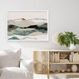 Shop Winter In The Mountains Art Print a painted abstract themed wall art print from The Print Emporium wall artwork collection - Buy Australian made fine art painting style poster and framed prints for the home and your interior decor room, TPE-PC-PI393-AP