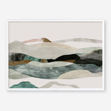 Shop Winter In The Mountains Art Print a painted abstract themed wall art print from The Print Emporium wall artwork collection - Buy Australian made fine art painting style poster and framed prints for the home and your interior decor room, TPE-PC-PI393-AP