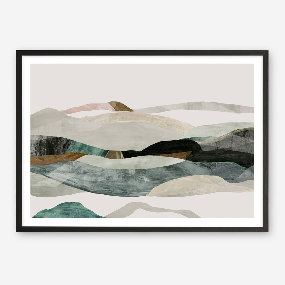 Shop Winter In The Mountains Art Print a painted abstract themed wall art print from The Print Emporium wall artwork collection - Buy Australian made fine art painting style poster and framed prints for the home and your interior decor room, TPE-PC-PI393-AP