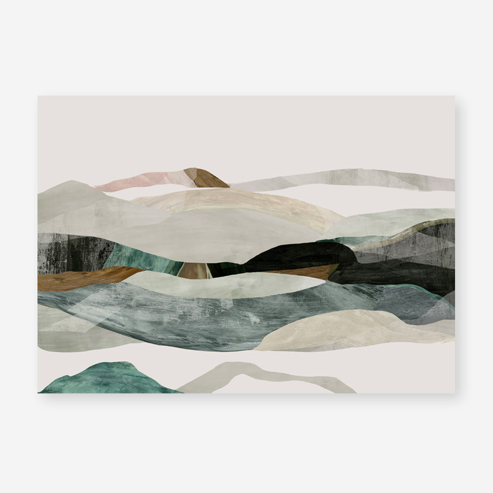 Shop Winter In The Mountains Art Print a painted abstract themed wall art print from The Print Emporium wall artwork collection - Buy Australian made fine art painting style poster and framed prints for the home and your interior decor room, TPE-PC-PI393-AP