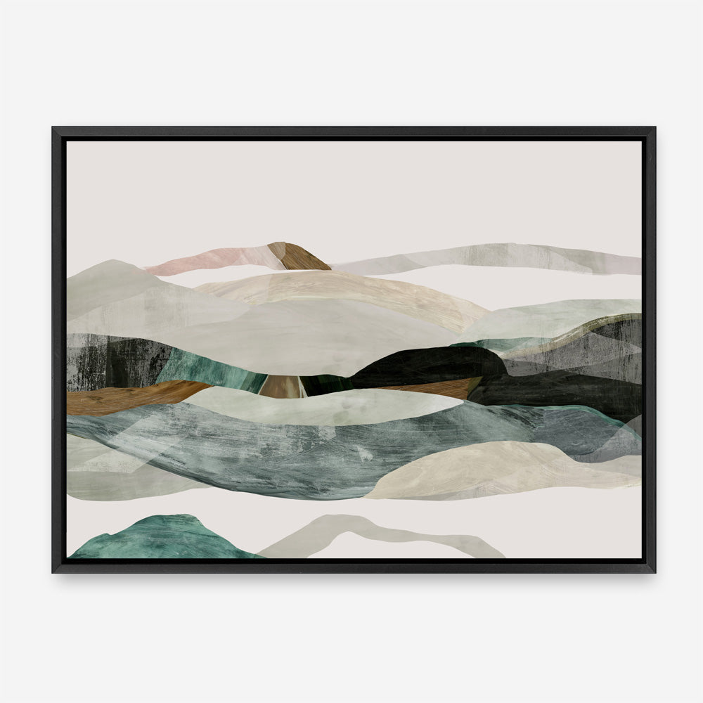 Shop Winter In The Mountains Canvas Print a painted abstract themed framed canvas wall art print from The Print Emporium artwork collection - Buy Australian made fine art painting style stretched canvas prints for the home and your interior decor space, TPE-PC-PI393-CA-35X46-NF