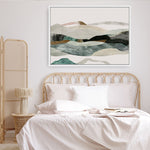 Shop Winter In The Mountains Canvas Print a painted abstract themed framed canvas wall art print from The Print Emporium artwork collection - Buy Australian made fine art painting style stretched canvas prints for the home and your interior decor space, TPE-PC-PI393-CA-35X46-NF