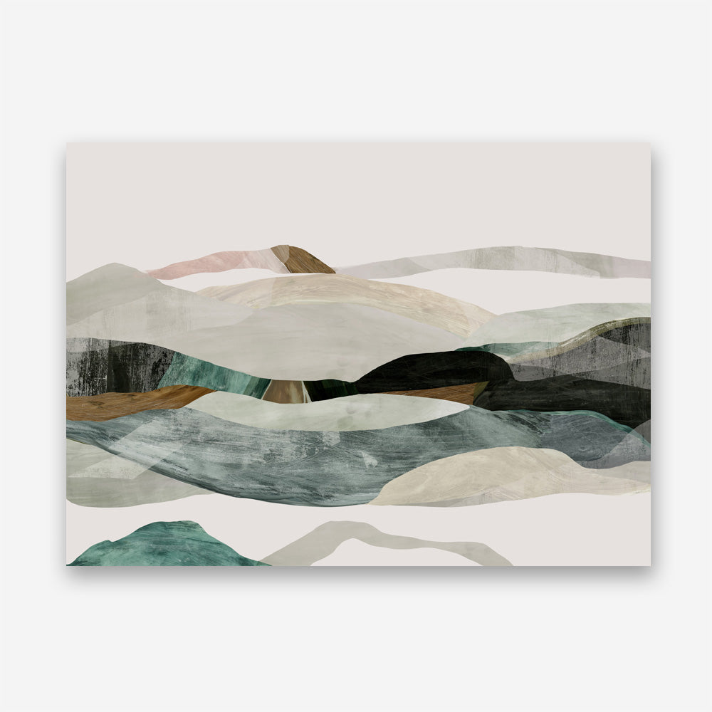 Shop Winter In The Mountains Canvas Print a painted abstract themed framed canvas wall art print from The Print Emporium artwork collection - Buy Australian made fine art painting style stretched canvas prints for the home and your interior decor space, TPE-PC-PI393-CA-35X46-NF