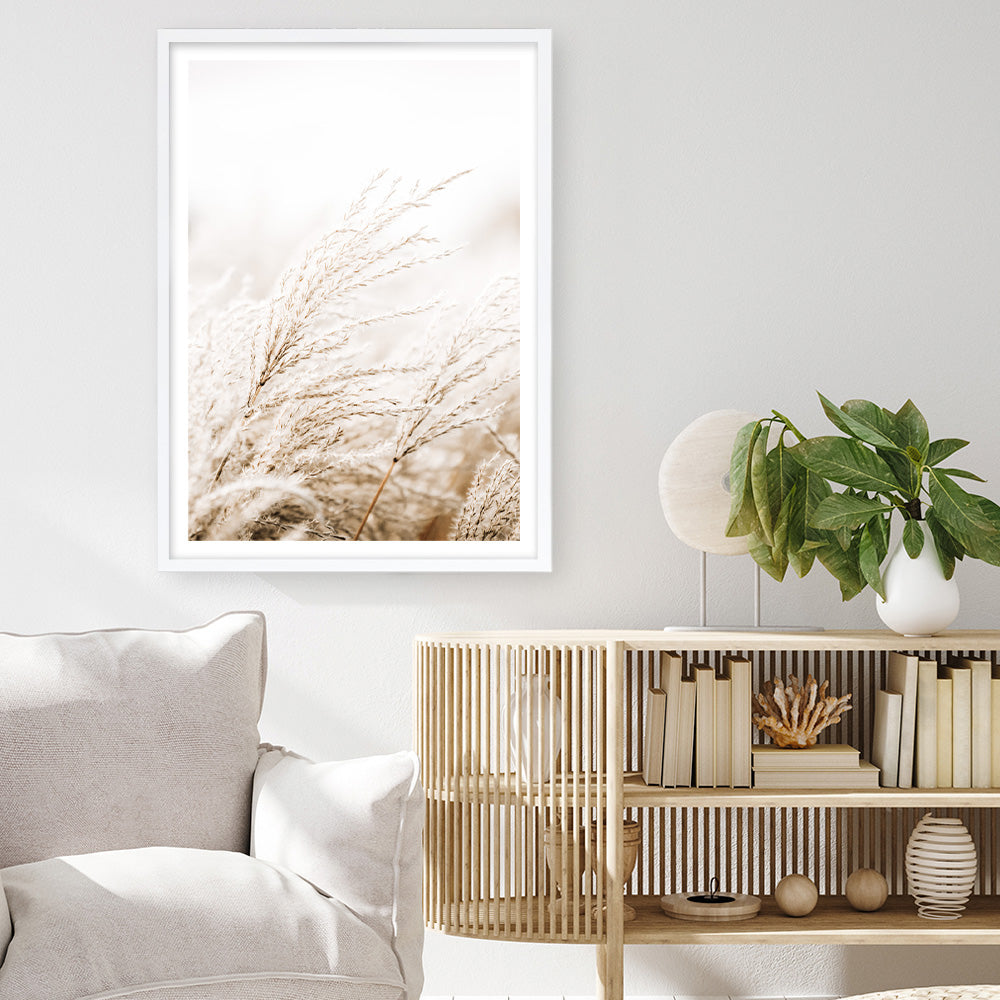 Shop Winter Pampas Reeds Photo Art Print a coastal themed photography wall art print from The Print Emporium wall artwork collection - Buy Australian made fine art poster and framed prints for the home and your interior decor, TPE-1135-AP