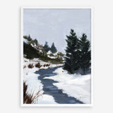 Shop Winter Trails Art Print a painted style wall art print from The Print Emporium wall artwork collection - Buy Australian made fine art painting style poster and framed prints for the home and your interior decor room, TPE-WA-69671-AP