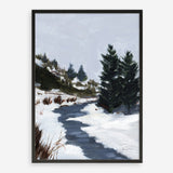 Shop Winter Trails Art Print a painted style wall art print from The Print Emporium wall artwork collection - Buy Australian made fine art painting style poster and framed prints for the home and your interior decor room, TPE-WA-69671-AP