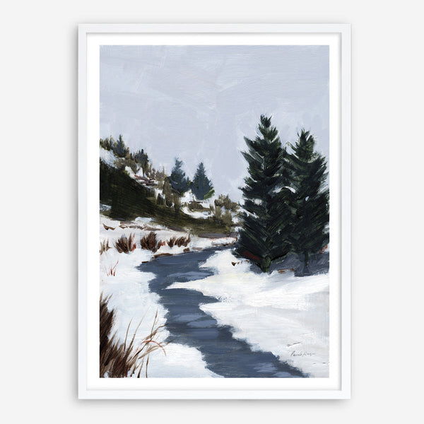 Shop Winter Trails Art Print a painted style wall art print from The Print Emporium wall artwork collection - Buy Australian made fine art painting style poster and framed prints for the home and your interior decor room, TPE-WA-69671-AP