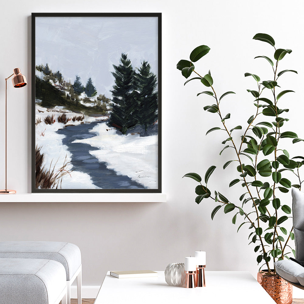 Shop Winter Trails Art Print a painted style wall art print from The Print Emporium wall artwork collection - Buy Australian made fine art painting style poster and framed prints for the home and your interior decor room, TPE-WA-69671-AP