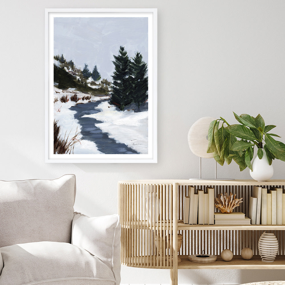 Shop Winter Trails Art Print a painted style wall art print from The Print Emporium wall artwork collection - Buy Australian made fine art painting style poster and framed prints for the home and your interior decor room, TPE-WA-69671-AP
