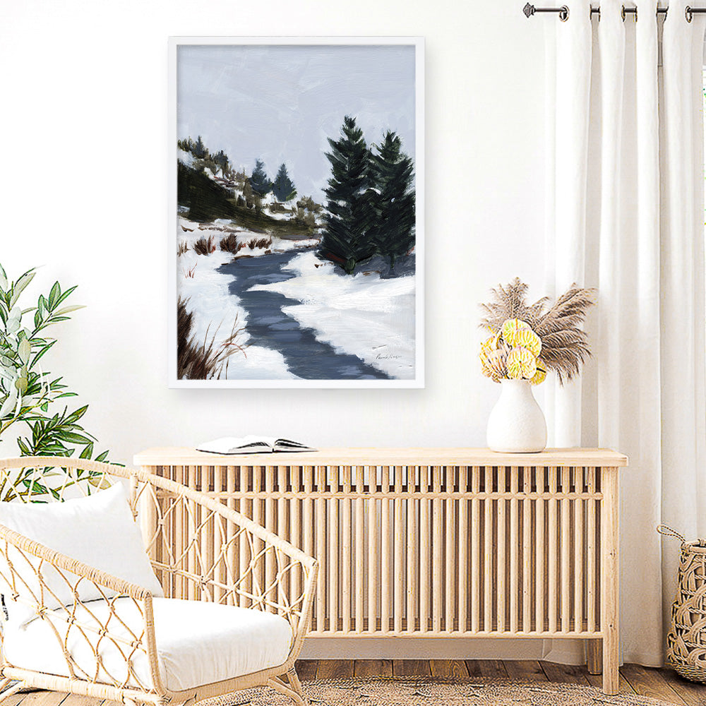 Shop Winter Trails Art Print a painted style wall art print from The Print Emporium wall artwork collection - Buy Australian made fine art painting style poster and framed prints for the home and your interior decor room, TPE-WA-69671-AP