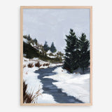 Shop Winter Trails Art Print a painted style wall art print from The Print Emporium wall artwork collection - Buy Australian made fine art painting style poster and framed prints for the home and your interior decor room, TPE-WA-69671-AP