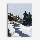 Shop Winter Trails Canvas Print a painted style framed canvas wall art print from The Print Emporium artwork collection - Buy Australian made fine art painting style stretched canvas prints for the home and your interior decor space, TPE-WA-69671-CA-35X46-NF