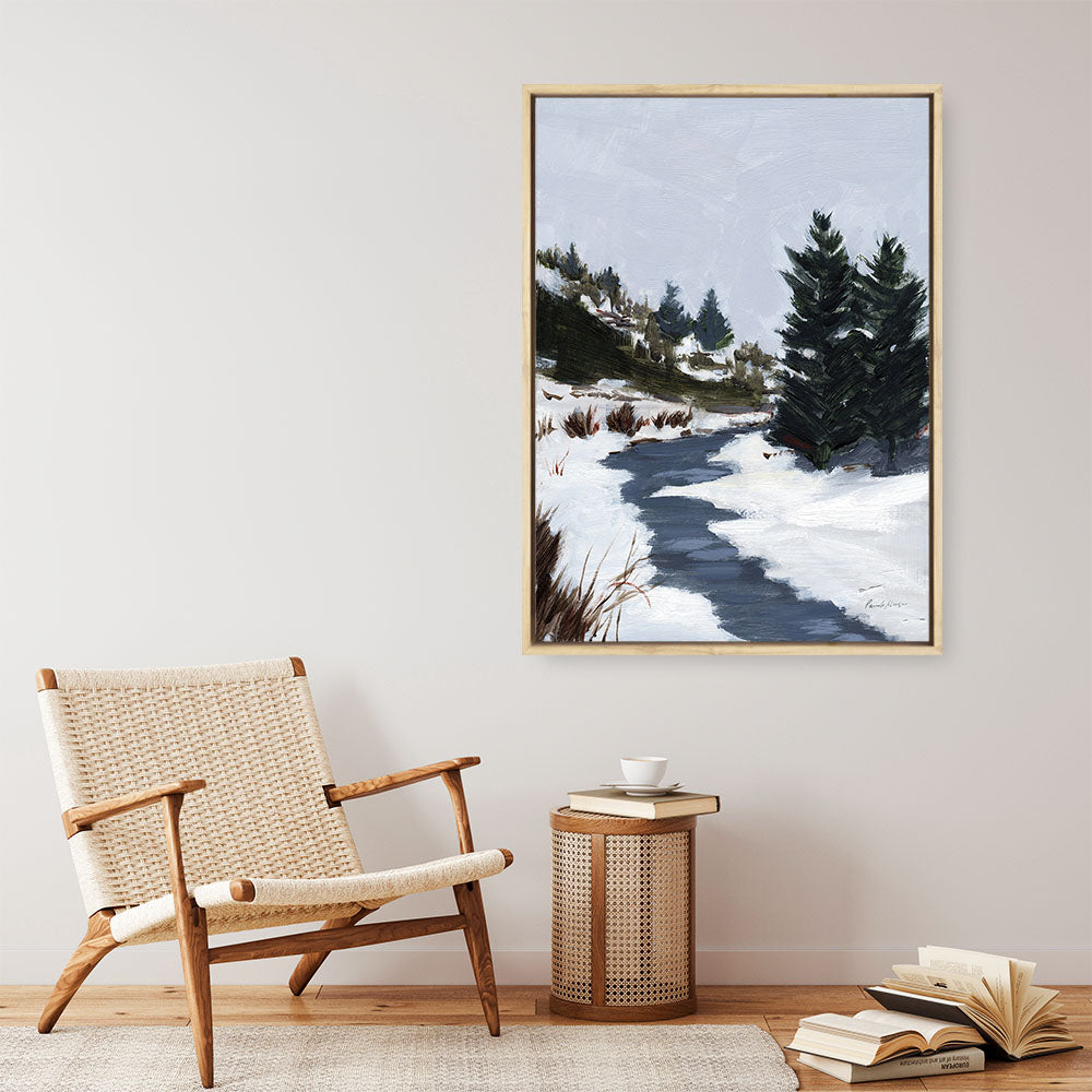 Shop Winter Trails Canvas Print a painted style framed canvas wall art print from The Print Emporium artwork collection - Buy Australian made fine art painting style stretched canvas prints for the home and your interior decor space, TPE-WA-69671-CA-35X46-NF
