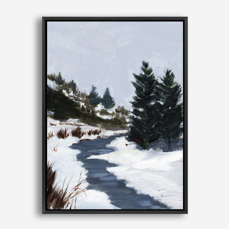 Shop Winter Trails Canvas Print a painted style framed canvas wall art print from The Print Emporium artwork collection - Buy Australian made fine art painting style stretched canvas prints for the home and your interior decor space, TPE-WA-69671-CA-35X46-NF
