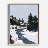 Shop Winter Trails Canvas Print a painted style framed canvas wall art print from The Print Emporium artwork collection - Buy Australian made fine art painting style stretched canvas prints for the home and your interior decor space, TPE-WA-69671-CA-35X46-NF