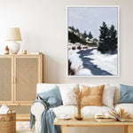 Shop Winter Trails Canvas Print a painted style framed canvas wall art print from The Print Emporium artwork collection - Buy Australian made fine art painting style stretched canvas prints for the home and your interior decor space, TPE-WA-69671-CA-35X46-NF