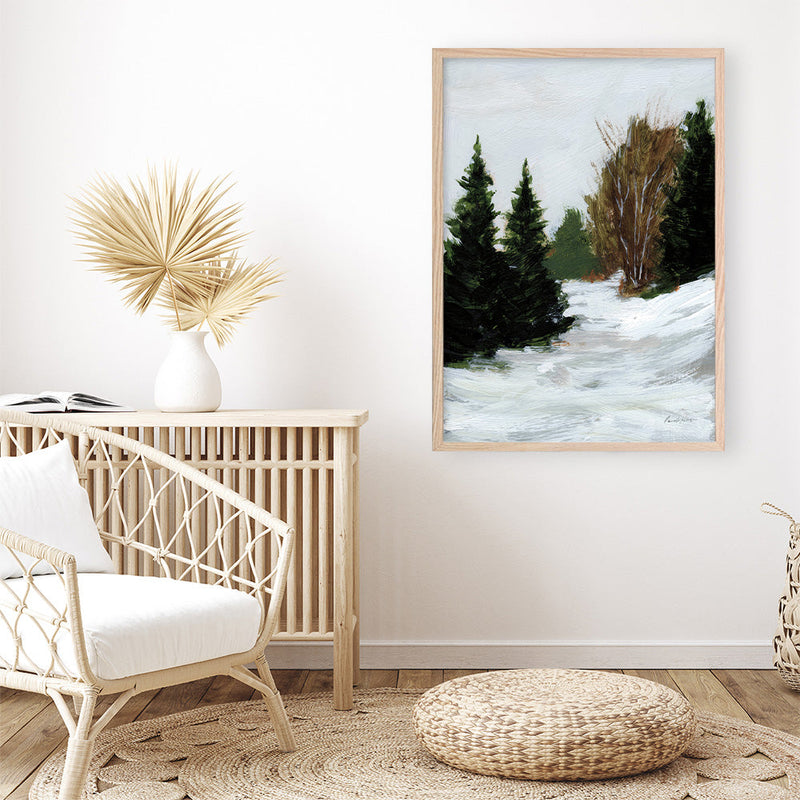 Shop Winter on Grand Mesa Art Print a painted style wall art print from The Print Emporium wall artwork collection - Buy Australian made fine art painting style poster and framed prints for the home and your interior decor room, TPE-WA-69670-AP
