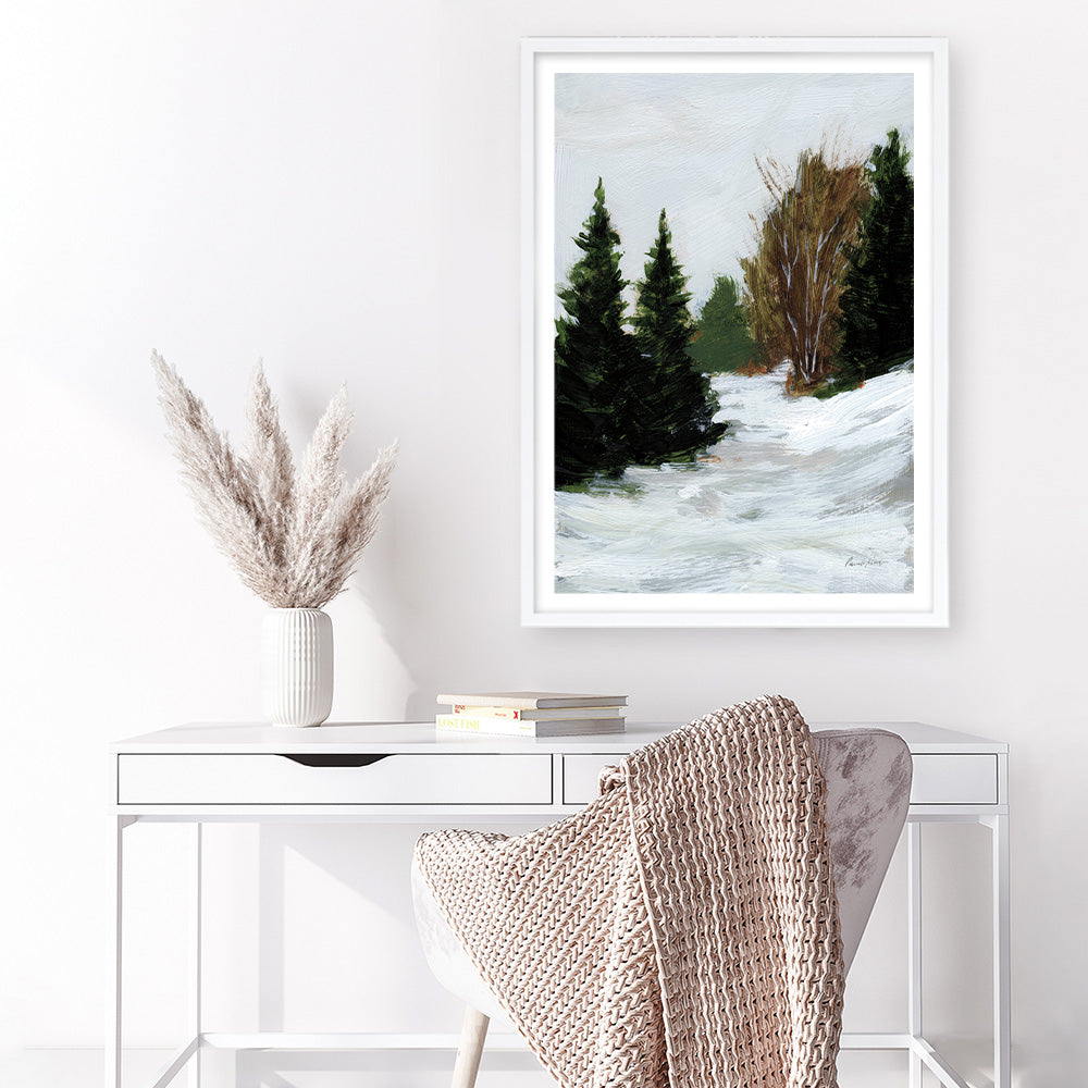 Shop Winter on Grand Mesa Art Print a painted style wall art print from The Print Emporium wall artwork collection - Buy Australian made fine art painting style poster and framed prints for the home and your interior decor room, TPE-WA-69670-AP