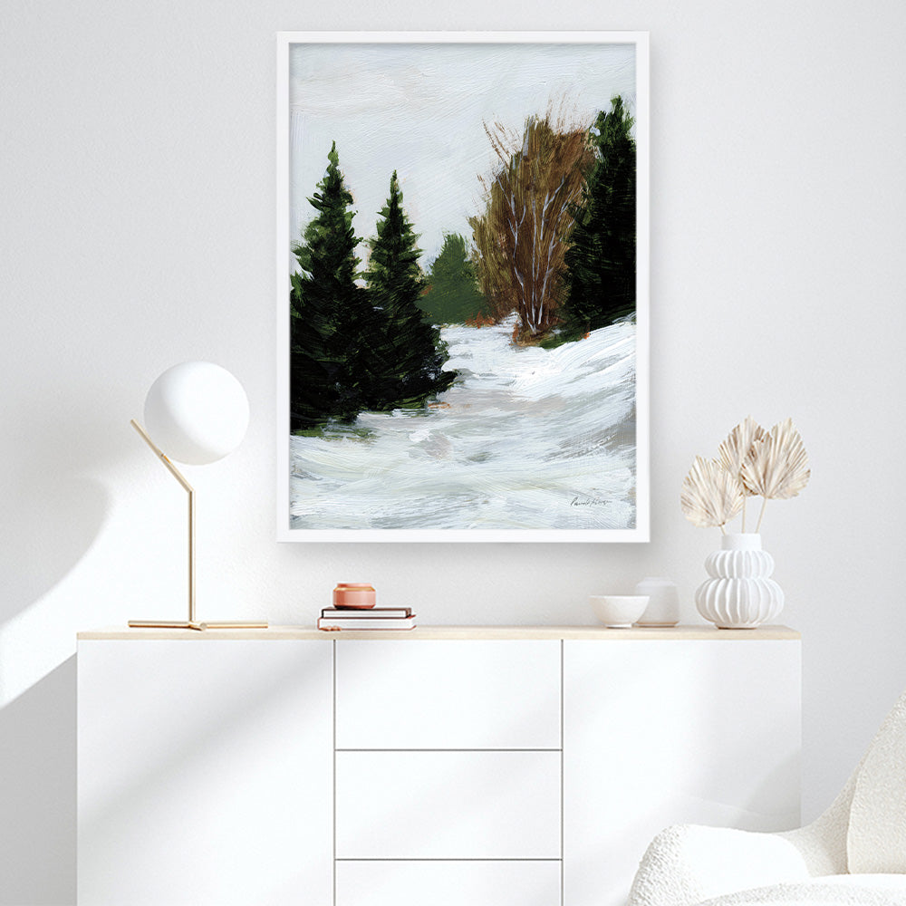 Shop Winter on Grand Mesa Art Print a painted style wall art print from The Print Emporium wall artwork collection - Buy Australian made fine art painting style poster and framed prints for the home and your interior decor room, TPE-WA-69670-AP