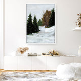 Shop Winter on Grand Mesa Canvas Print a painted style framed canvas wall art print from The Print Emporium artwork collection - Buy Australian made fine art painting style stretched canvas prints for the home and your interior decor space, TPE-WA-69670-CA-35X46-NF