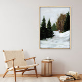 Shop Winter on Grand Mesa Canvas Print a painted style framed canvas wall art print from The Print Emporium artwork collection - Buy Australian made fine art painting style stretched canvas prints for the home and your interior decor space, TPE-WA-69670-CA-35X46-NF