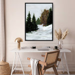 Shop Winter on Grand Mesa Canvas Print a painted style framed canvas wall art print from The Print Emporium artwork collection - Buy Australian made fine art painting style stretched canvas prints for the home and your interior decor space, TPE-WA-69670-CA-35X46-NF
