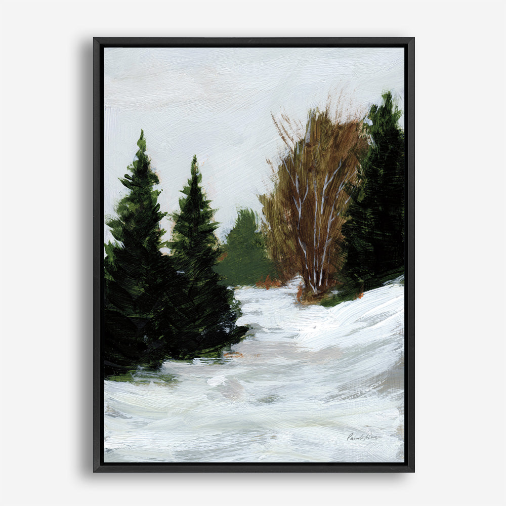 Shop Winter on Grand Mesa Canvas Print a painted style framed canvas wall art print from The Print Emporium artwork collection - Buy Australian made fine art painting style stretched canvas prints for the home and your interior decor space, TPE-WA-69670-CA-35X46-NF