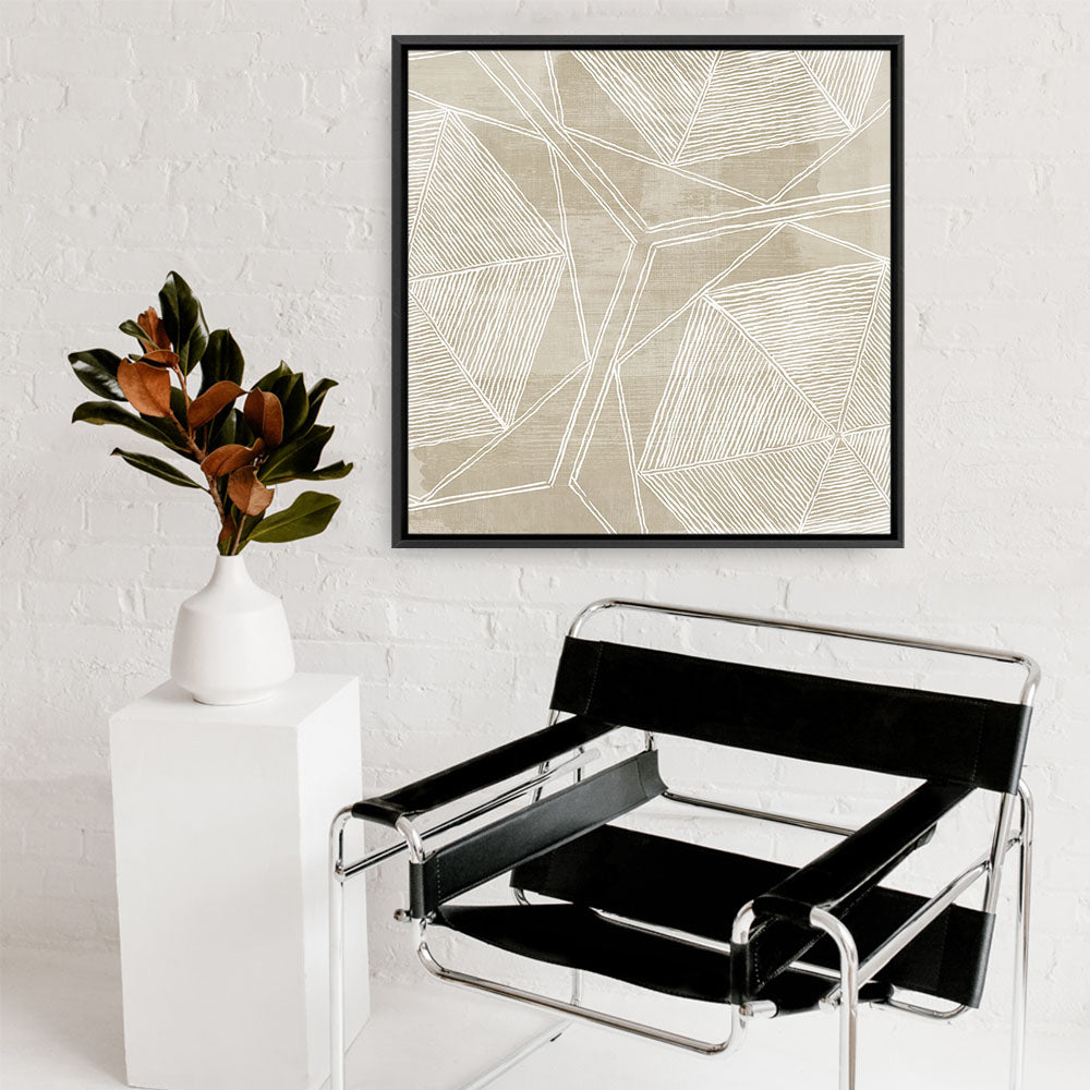 Shop Woven Linen I (Square) Canvas Print a painted abstract themed framed canvas wall art print from The Print Emporium artwork collection - Buy Australian made fine art painting style stretched canvas prints for the home and your interior decor space, TPE-PC-WL446-CA-40X40-NF