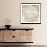 Shop Woven Linen II (Square) Art Print a painted abstract themed wall art print from The Print Emporium wall artwork collection - Buy Australian made fine art painting style poster and framed prints for the home and your interior decor room, TPE-PC-WL447-AP