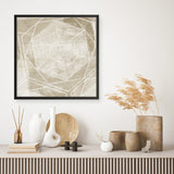 Shop Woven Linen II (Square) Art Print a painted abstract themed wall art print from The Print Emporium wall artwork collection - Buy Australian made fine art painting style poster and framed prints for the home and your interior decor room, TPE-PC-WL447-AP