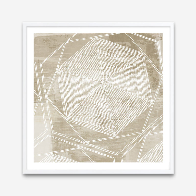 Shop Woven Linen II (Square) Art Print a painted abstract themed wall art print from The Print Emporium wall artwork collection - Buy Australian made fine art painting style poster and framed prints for the home and your interior decor room, TPE-PC-WL447-AP