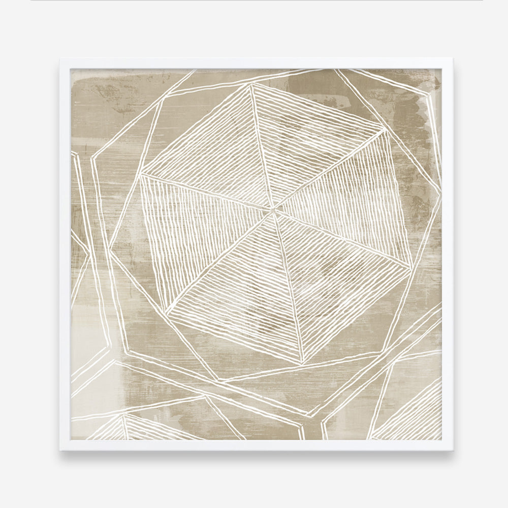 Shop Woven Linen II (Square) Art Print a painted abstract themed wall art print from The Print Emporium wall artwork collection - Buy Australian made fine art painting style poster and framed prints for the home and your interior decor room, TPE-PC-WL447-AP